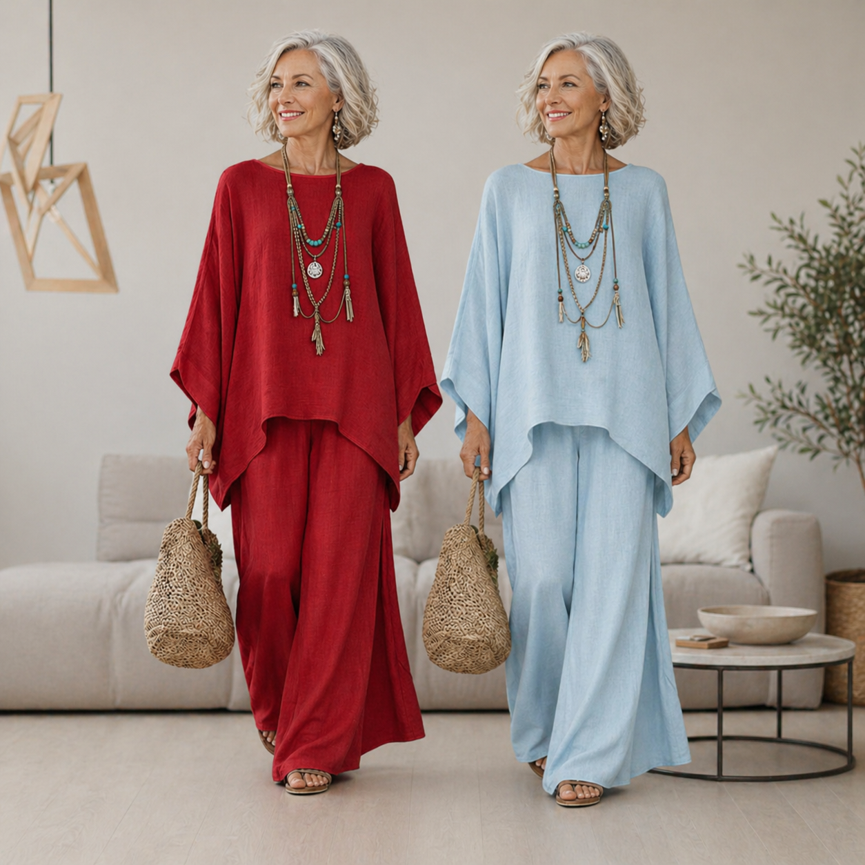 Celeste | Elegant Linen Two-Piece Set