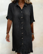 Maria | Comfortable Dress with Flattering Pleats
