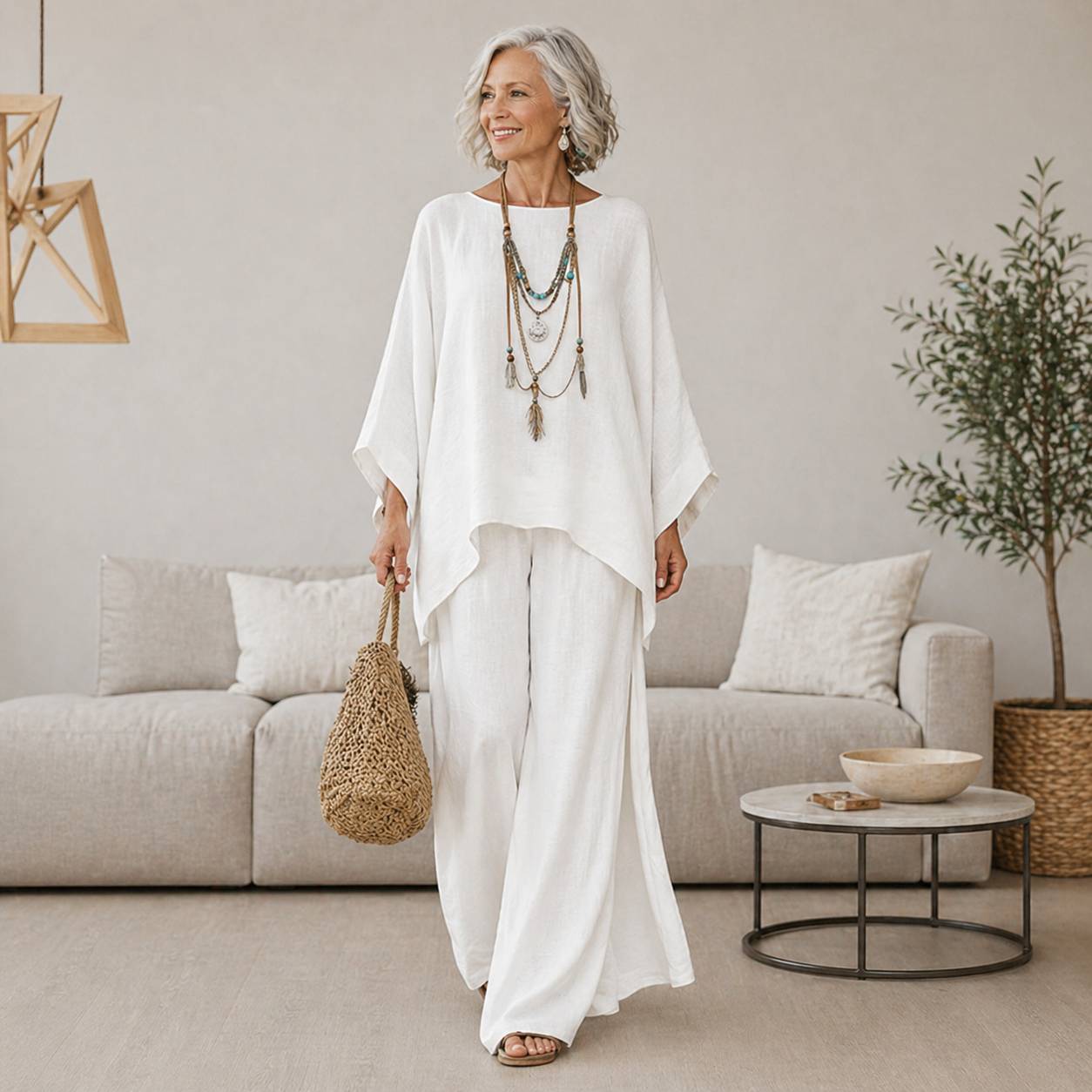 Celeste | Elegant Linen Two-Piece Set