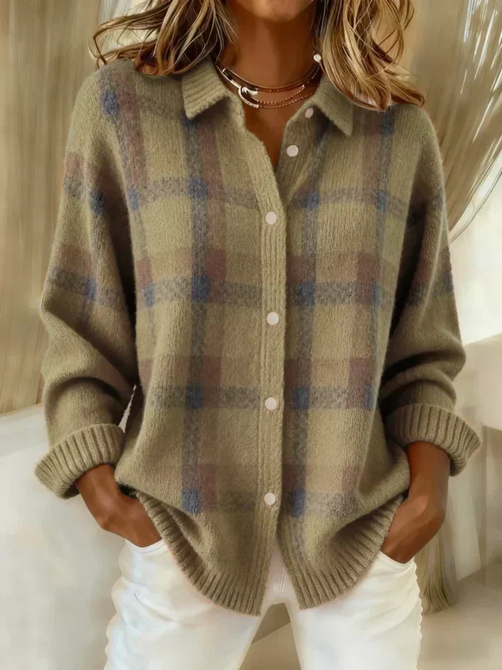 Danique™ | Cloud-Soft Plaid Button-Up