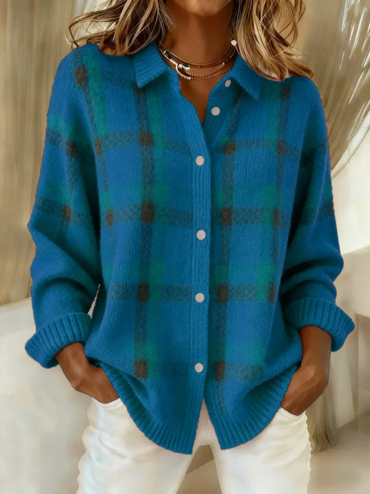 Danique™ | Cloud-Soft Plaid Button-Up