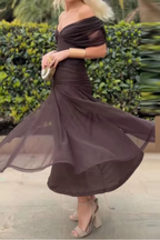 Louise | Elegant Maxi Party Dress with V-Neck