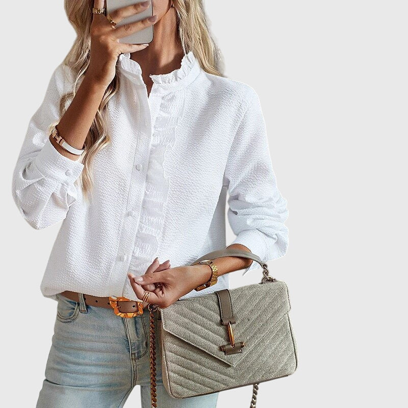 Alice - Ruffle Long Sleeve Shirt