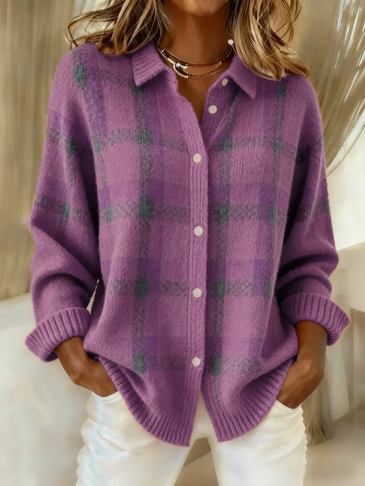 Danique™ | Cloud-Soft Plaid Button-Up