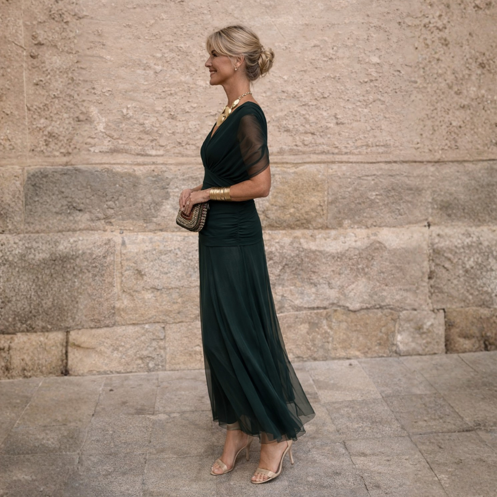 ROSSANA – Off-Shoulder Maxi Dress