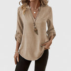 Jennifer - Elegant V-Neck Long Sleeve Top