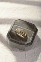 Elegant Gold Ring with Sparkling Stone (1+1 FREE)