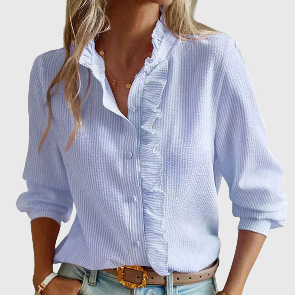Alice - Ruffle Long Sleeve Shirt