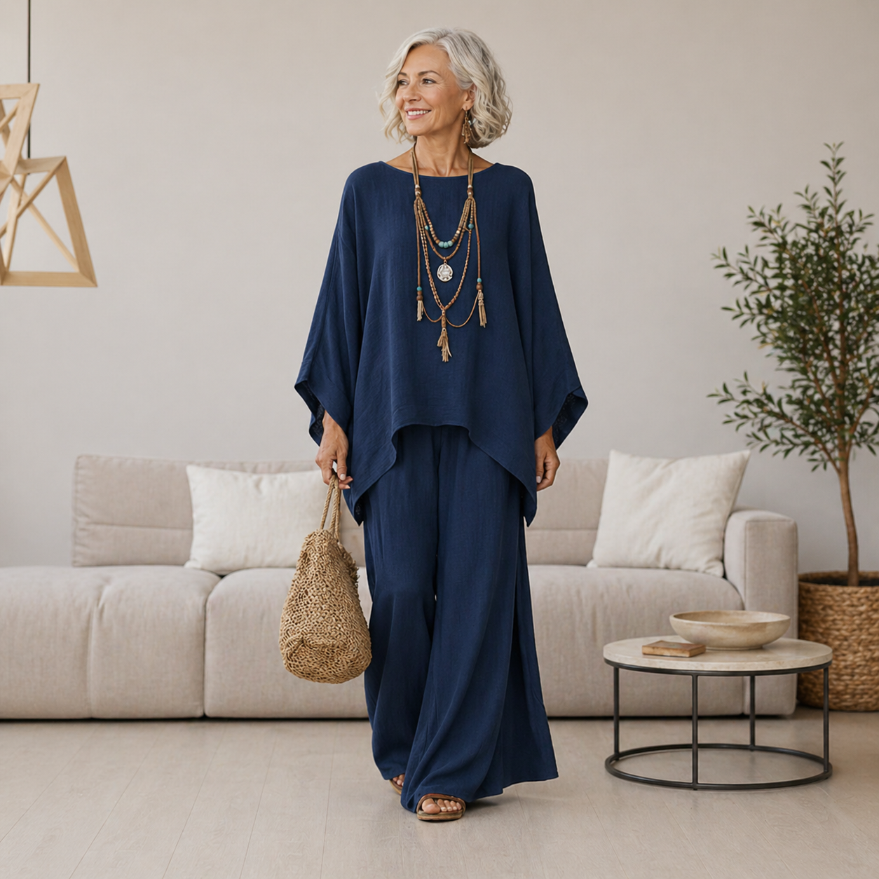 Celeste | Elegant Linen Two-Piece Set