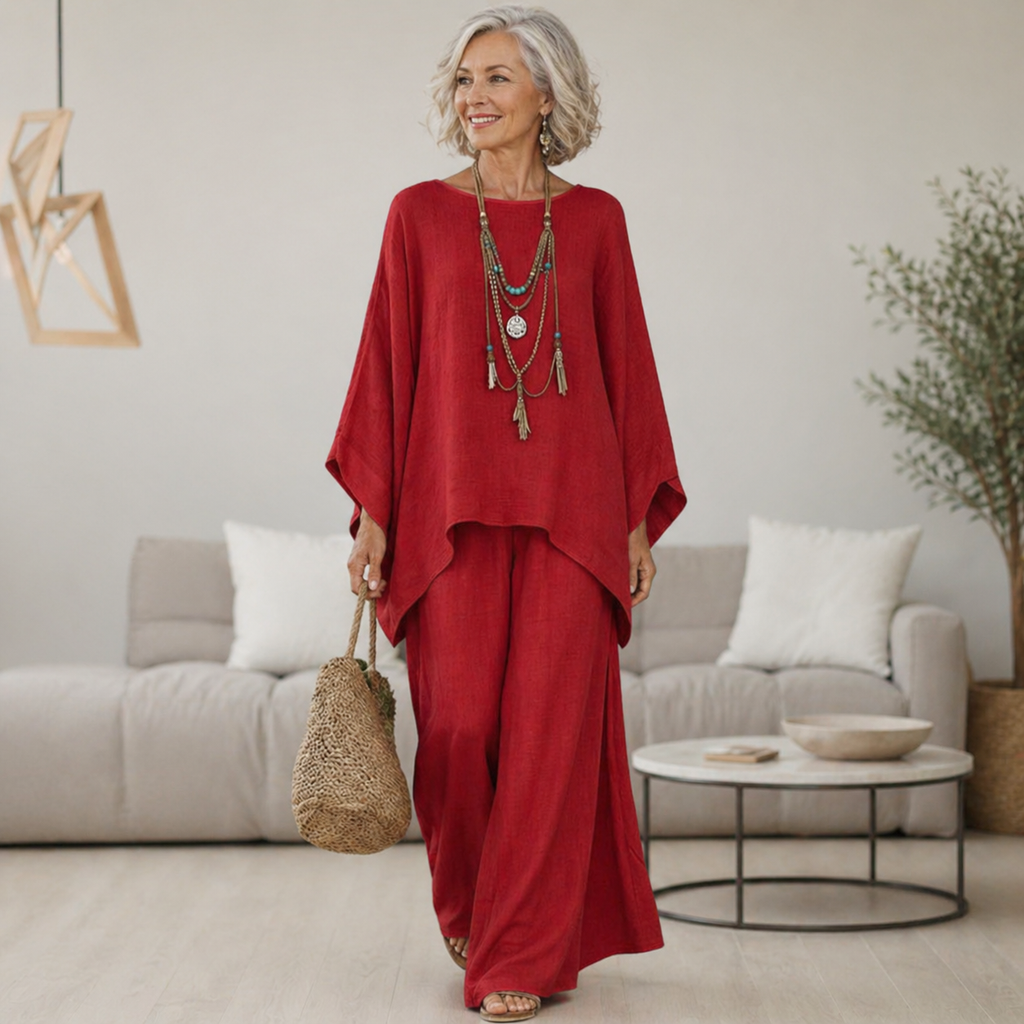 Celeste | Elegant Linen Two-Piece Set