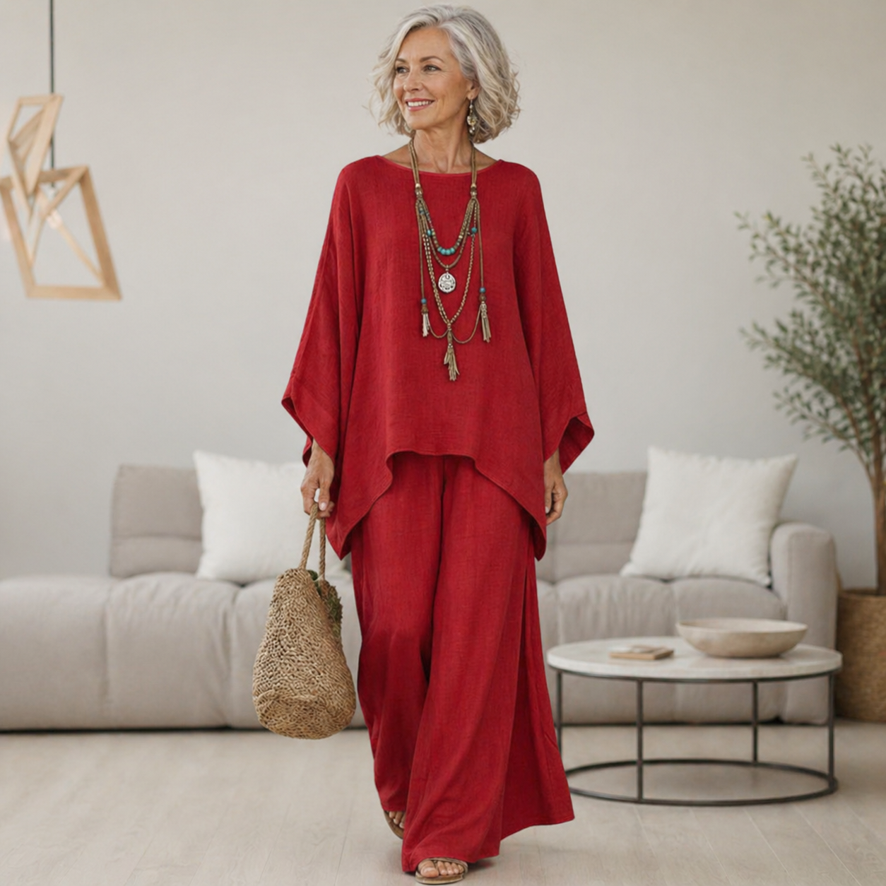 Celeste | Elegant Linen Two-Piece Set