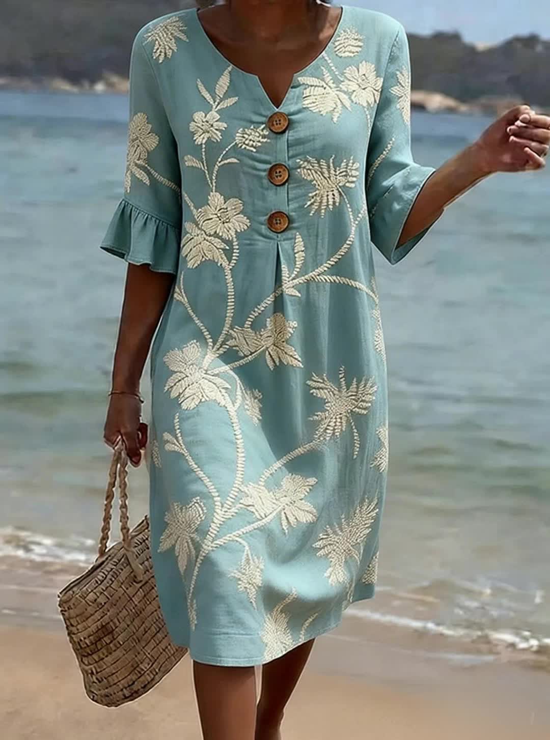 Lara | Everyday Comfort Dress With Floral Print