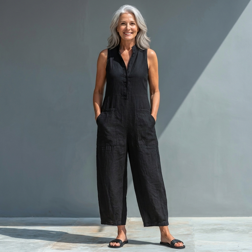 Victoria | Classic Sleeveless Jumpsuit