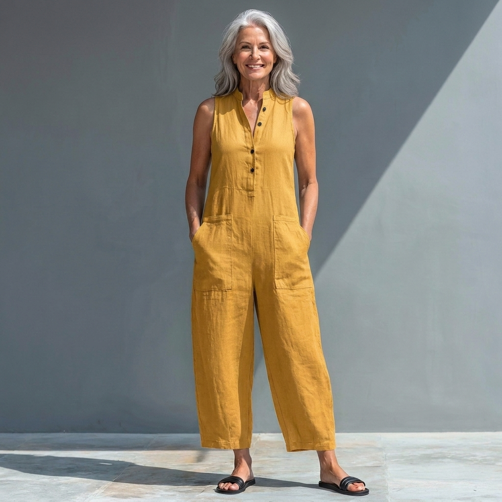 Victoria | Classic Sleeveless Jumpsuit