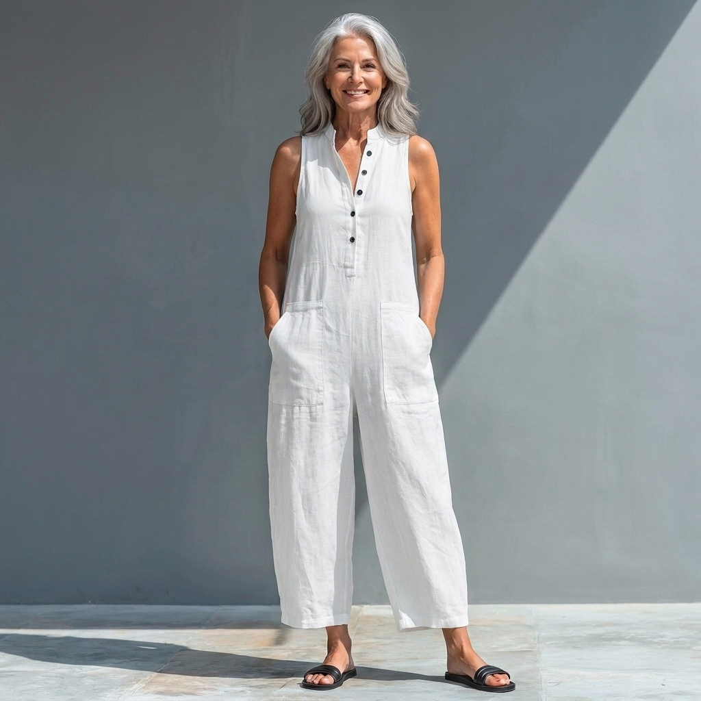 Victoria | Classic Sleeveless Jumpsuit