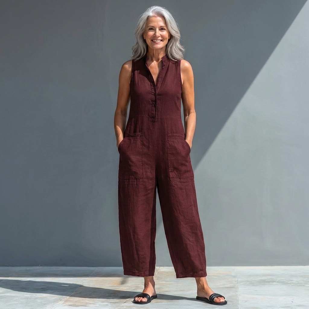 Victoria | Classic Sleeveless Jumpsuit