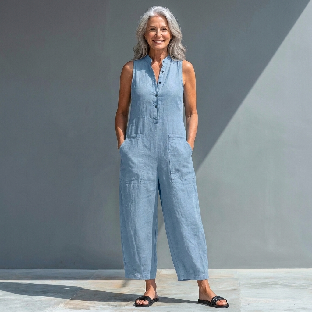 Victoria | Classic Sleeveless Jumpsuit