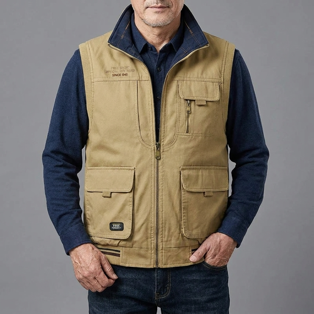 Crispin | Sleeveless Cotton Vest